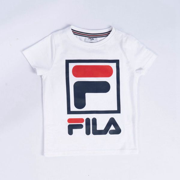 Fila Tričká Detske Biele - Stacker Vypredaj - Slovakia 75932-MKZW